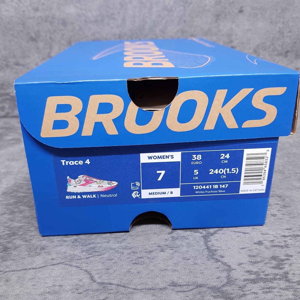 BROOKS Trace 4 Hero Medical Nurse Running Shoes Womens Size 7 B White Pink - Picture 7 of 7